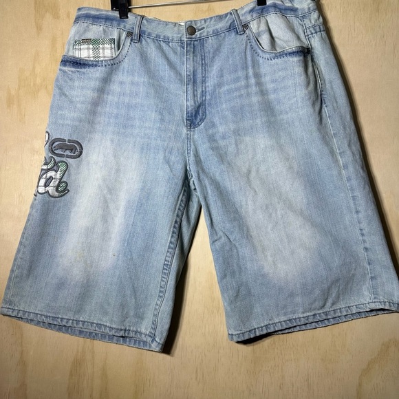 Ecko Unltd Unlimited Jean Shorts Size 42 100% Cotton Men’s - Picture 1 of 14